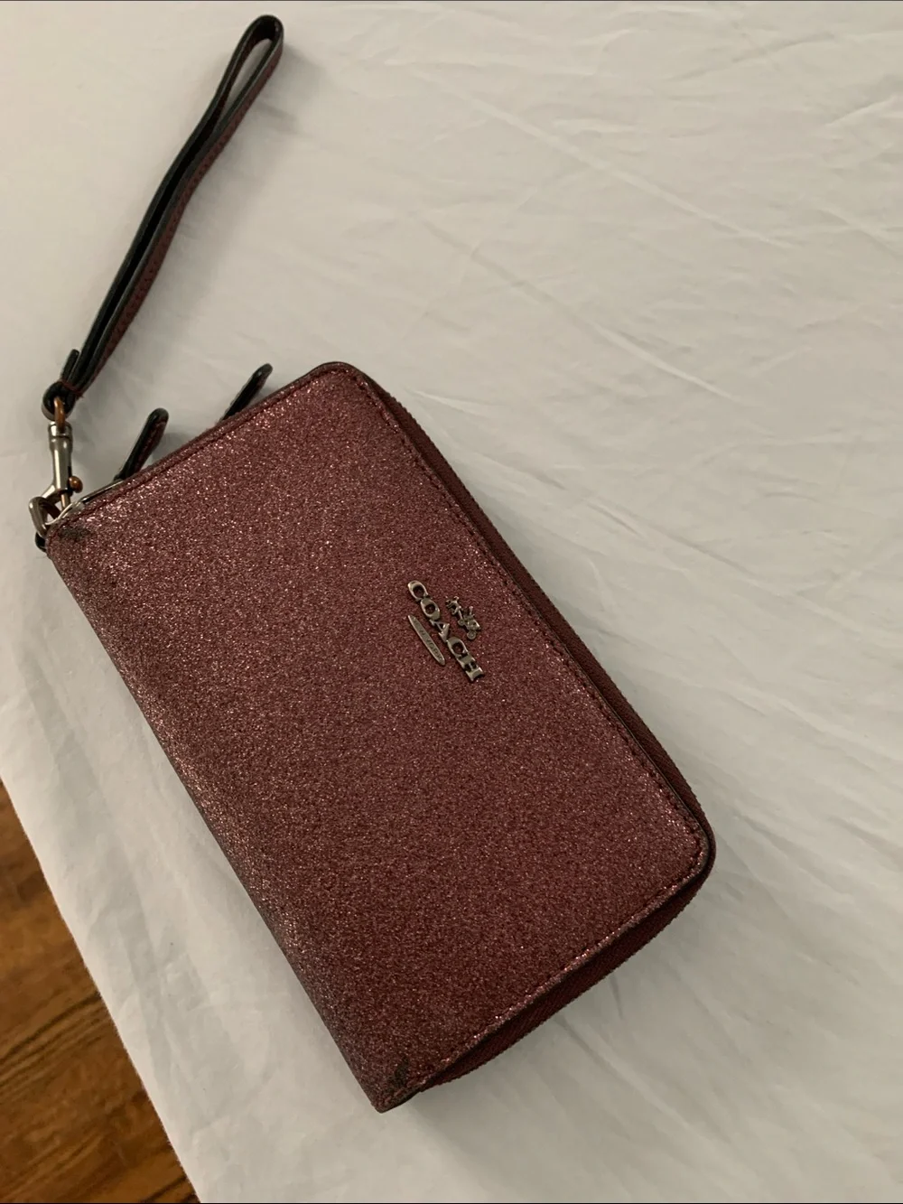 Coach Brand Glitter Wallet Wristlet